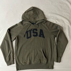 Olive Green USA Hoodie
